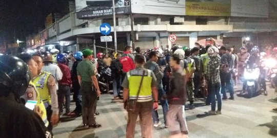 Cegah bentrok, Polisi bubarkan kerumunan ojek online di Bogor
