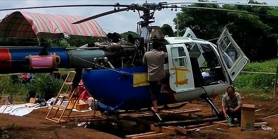 Cerita dan tangisan pilot heli yang mendarat darurat di Tangerang