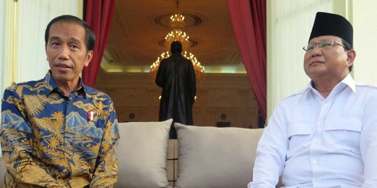Jokowi jauh tinggalkan Prabowo jelang Pilpres 2019