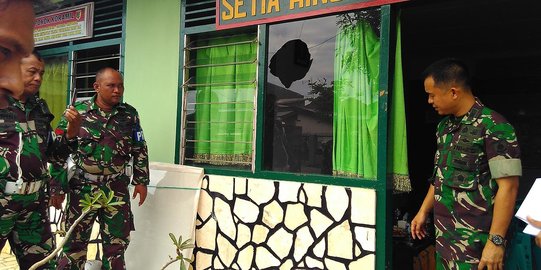 Sengketa lahan TNI di Makassar, markas Koramil pecah dilempar warga