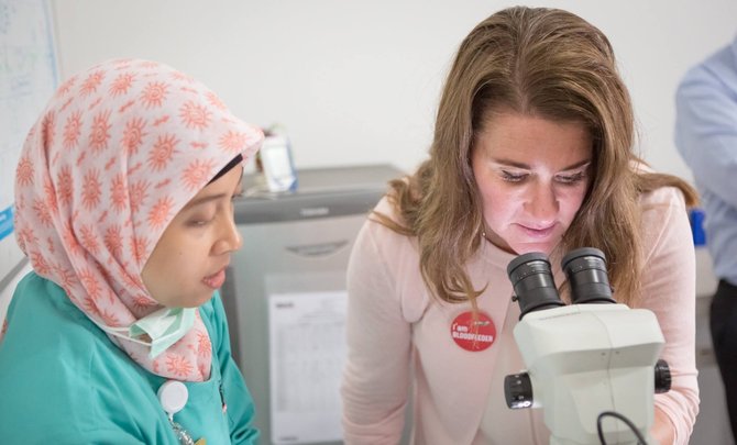 melinda gates di indonesia