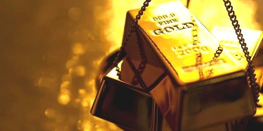 Jelang akhir pekan, harga emas bertahan di Rp 589.000 per gram