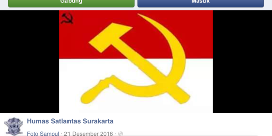 Muncul akun FB palsu 'Humas Satlantas Surakarta' unggah palu-arit