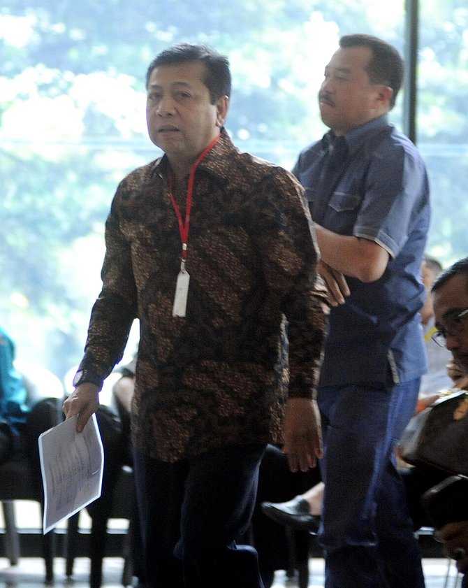 setya novanto diperiksa kpk