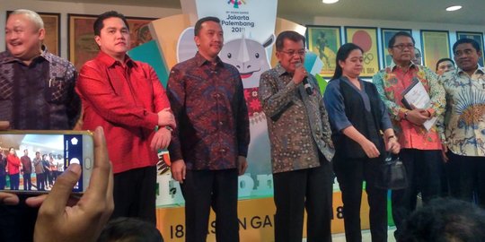 Ini 3 poin penting hasil rapat JK dan menteri soal Asian Games 2018