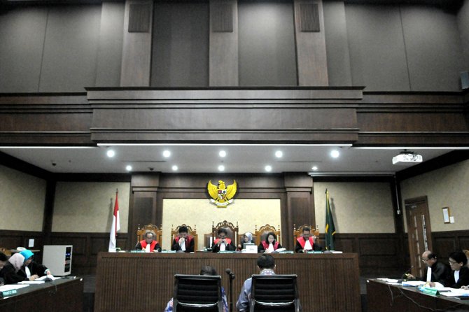 sidang kasus e ktp di tipikor