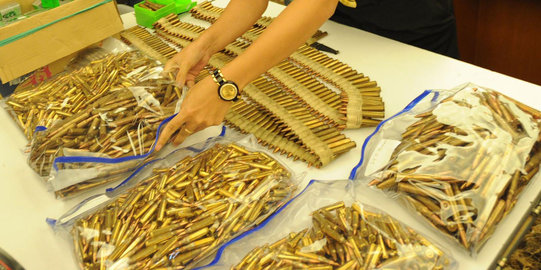 Ratusan peluru ditemukan di rumah maling motor di Mimika