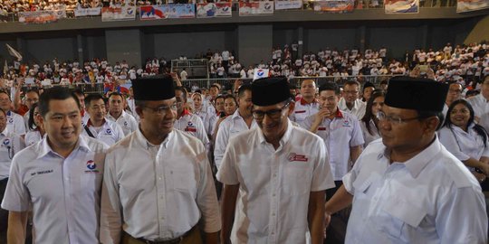Pesan Prabowo ke Anies-Sandi: Jujur dan jangan khianati rakyat