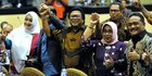 Ekspresi Oesman Sapta saat terpilih sebagai Ketua DPD RI
