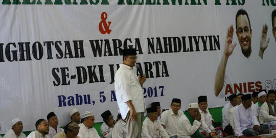 Anies soal spanduk Jakarta syariah: Saya bosan dengan fitnah-fitnah