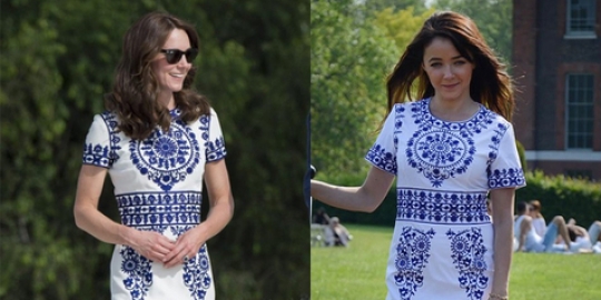 Ngefans berat, cewek ini tiru gaya berpakaian Kate Middleton
