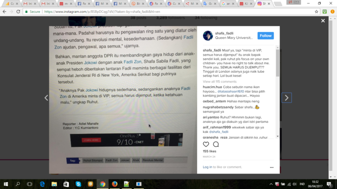 Ketika anak Fadli Zon jengkel dengan ucapan Ruhut Sitompul