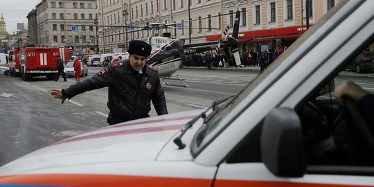 Polisi cokok tiga orang diduga terkait peledakan bom St Petersburg