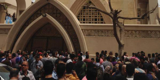 Bom meledak di gereja Mesir jelang Paskah, 21 orang tewas