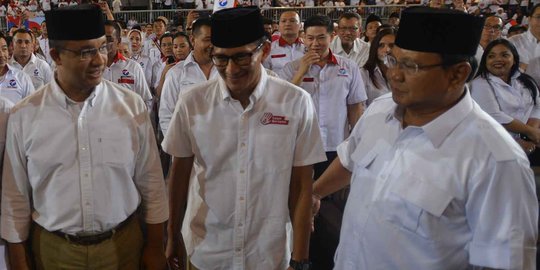 Bahas pemenangan Anies-Sandi, Prabowo bertemu dengan Denny JA