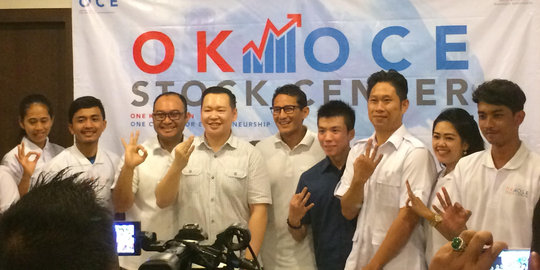 Ajak warga DKI main saham, Sandiaga perkenalkan OK OCE Stock Center