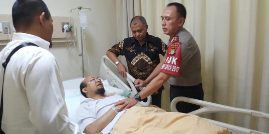 Ketua KPK dan Kapolda Metro Jaya jenguk Novel Baswedan di RS