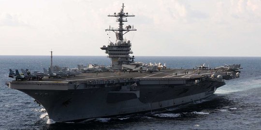 AS kirim kapal induk USS Carl Vinson untuk hentikan nuklir Korut