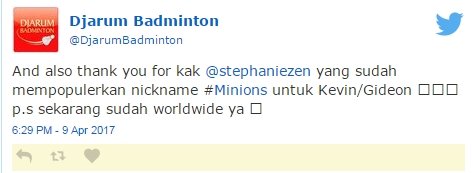 tweet tentang duo minions indonesia