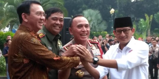 Canda Ahok pinjam Sandiaga jadi calon wakil gubernurnya