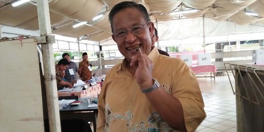 Usai mencoblos, Darmin titip pesan ini ke gubernur DKI terpilih