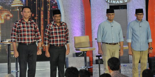 Hitung cepat SMRC: Ahok-Djarot tertinggal jauh dari Anies-Sandi