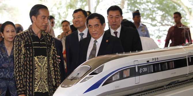 Jokowi Resmikan Kereta Cepat Bandung Jakarta Reuters Garry Lotulung