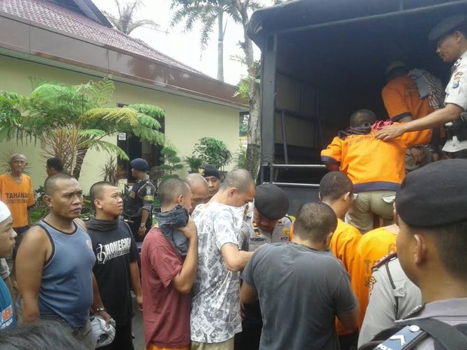 tahanan polres malang dipindahkan