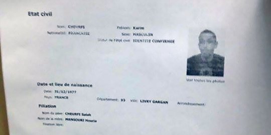 Ini sosok pelaku teror penembak polisi di Paris