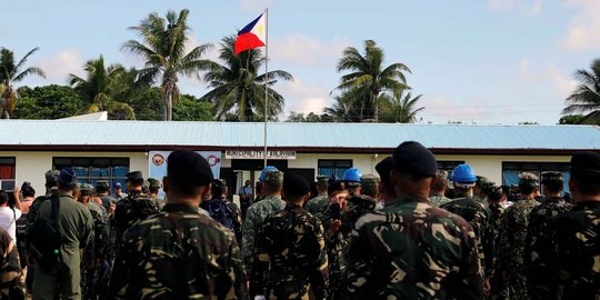 Sempat batal, Filipina akhirnya kibarkan bendera di Pulau Thitu