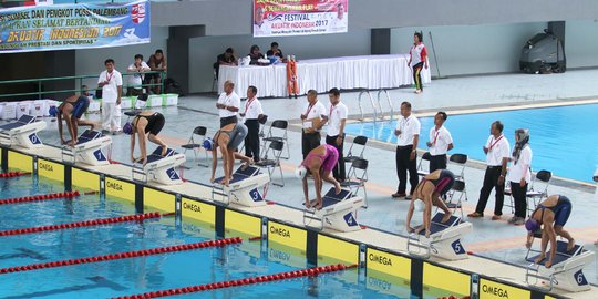 Kejurnas Aquatik Indonesia 2017 dibuka di Palembang | merdeka.com