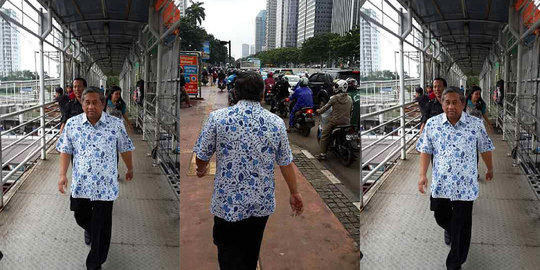 Beragam aksi pejabat saat macet, jalan kaki, naik ojek sampai heli