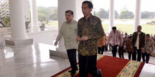 Jokowi kirim sinyal reshuffle, Wapres JK sebut 'Itu urusan Presiden'