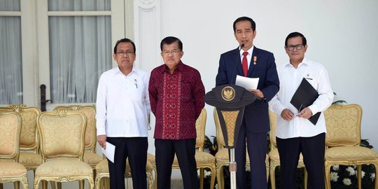 Beda Jokowi dan JK soal reshuffle kabinet