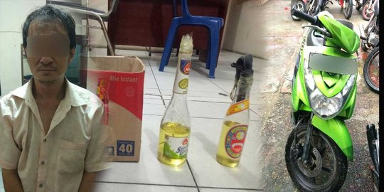 Lempar bom molotov ke bank, warga Indragiri Hilir dibekuk petugas