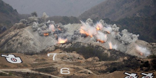 Aksi militer AS-Korsel pamer kekuatan perang di zona demiliterisasi