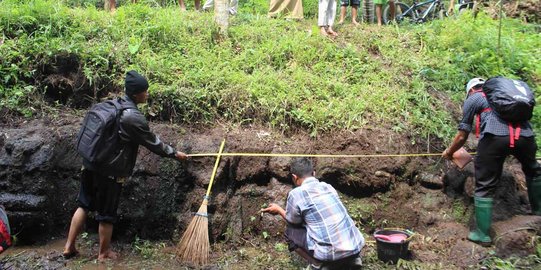 Tempat pemandian suci diduga dari era Mpu Sendok  ditemukan 