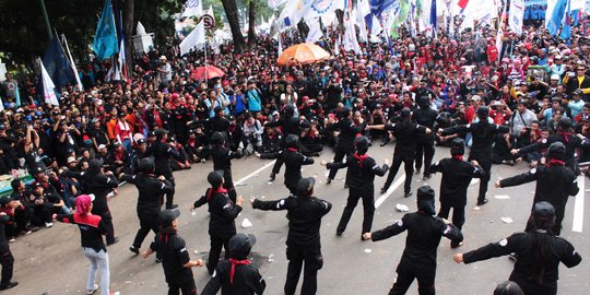 Tiga tempat ini dijaga ketat polisi saat perayaan May Day di Jakarta