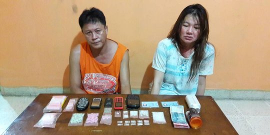 Awang dan Bu Liang dibekuk usai edarkan sabu & ekstasi di Bengkalis