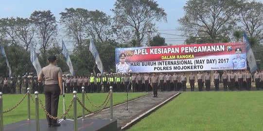 Amankan May Day, Polres Mojokerto sebar 1000 personel