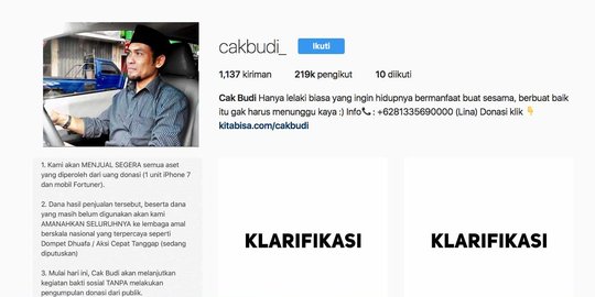 Ini nilai Fortuner & iPhone 7 bekas Cak Budi jika dijual