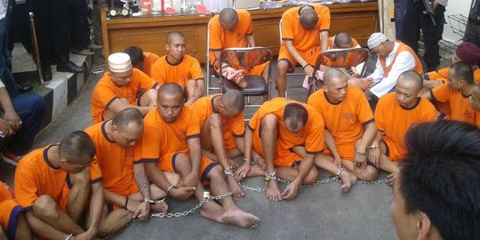 Akhir pelarian 17 tahanan kabur Polres Malang