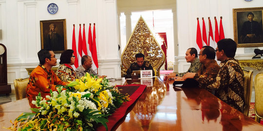 Presiden Jokowi mendadak terima pimpinan KPK di Istana