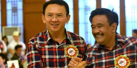 Ahok-Djarot kompak tak hadiri penetapan KPU DKI