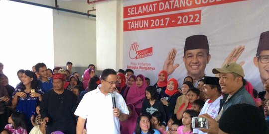 Usai penetapan dari KPU DKI, Anies sambangi posko pemenangan Cicurug