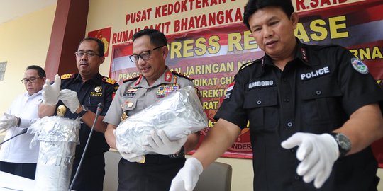 Polri dan Bea Cukai gagalkan penyelundupan sabu 84 kg asal China