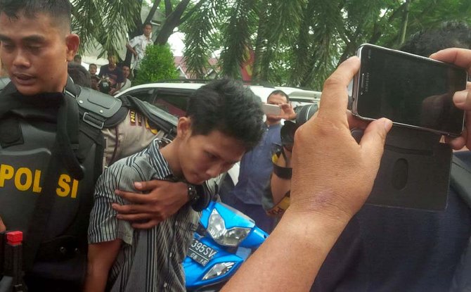 polisi tangkap tahanan kabur dari rutan pekanbaru
