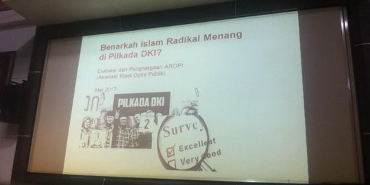 Survei AROPI: Hasil Pilgub DKI bukan kemenangan Islam radikal