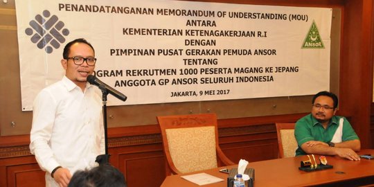 Menaker berangkatkan 1.000 anggota GP Ansor magang ke Jepang