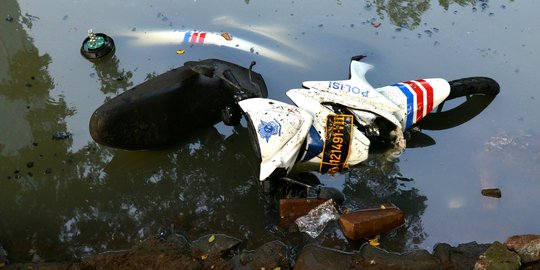 6 Suporter yang bakar motor dinas polisi Gunung Kidul ditahan